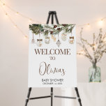 Merry Little Christmas Baby Shower Welcome Sign<br><div class="desc">Add a touch of whimsy to your baby shower decor with our charming Christmas Baby Shower Welcome Sign Printable. This customizable sign sets the perfect tone for your celebration. Simply personalize for an unforgettable gathering that will leave your guests smiling! 

BS973</div>