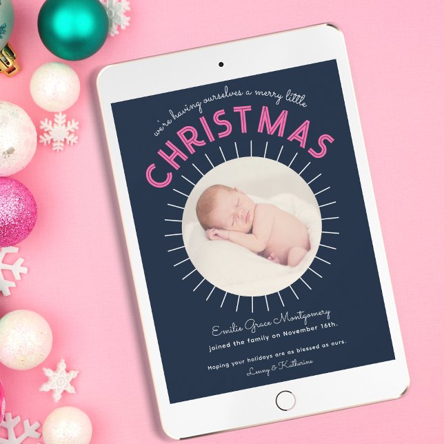 Merry Little Christmas Birth Announcement (Creator Uploaded)