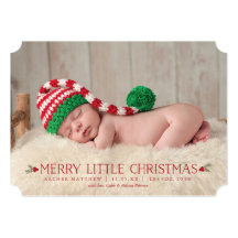 christmas birth announcements