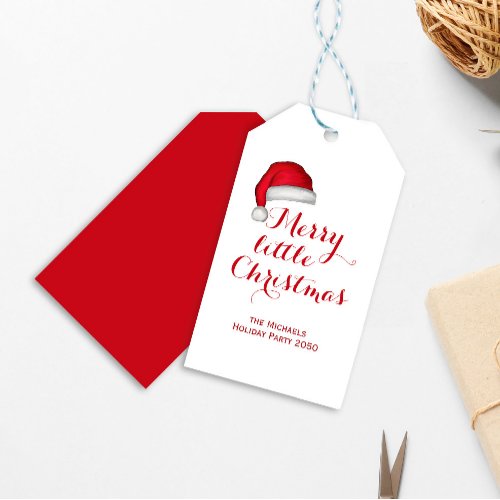 Merry Little Christmas Custom Gift Tags