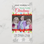 Merry Little Christmas Custom Photo Holiday Card