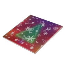 Merry Little Christmas Decorative Tile / Trivet
