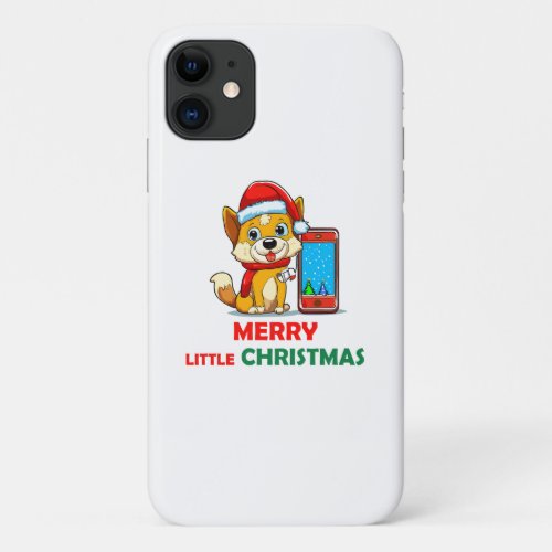 Merry little Christmas Dog iPhone 11 Case