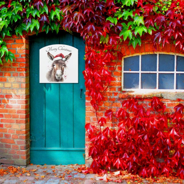 Merry Little Christmas Donkey, custom Door Sign (Creator Uploaded)