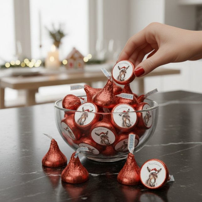 Merry Little Christmas Donkey, custom Hershey®'s Kisses® (Creator Uploaded)