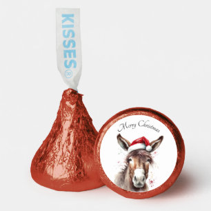 Merry Little Christmas Donkey, custom Hershey®'s Kisses®