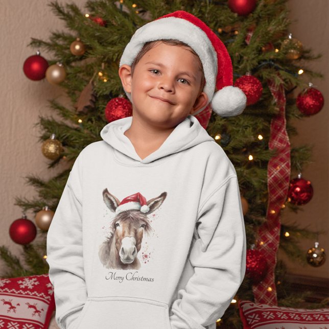 Merry Little Christmas Donkey, custom Hoodie (Creator Uploaded)