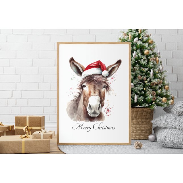 Merry Little Christmas Donkey, custom Poster (Creator Uploaded)
