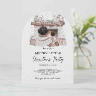 Merry Little Christmas Family Party Invitation