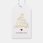 Merry Little Christmas Gift Tags (Back)