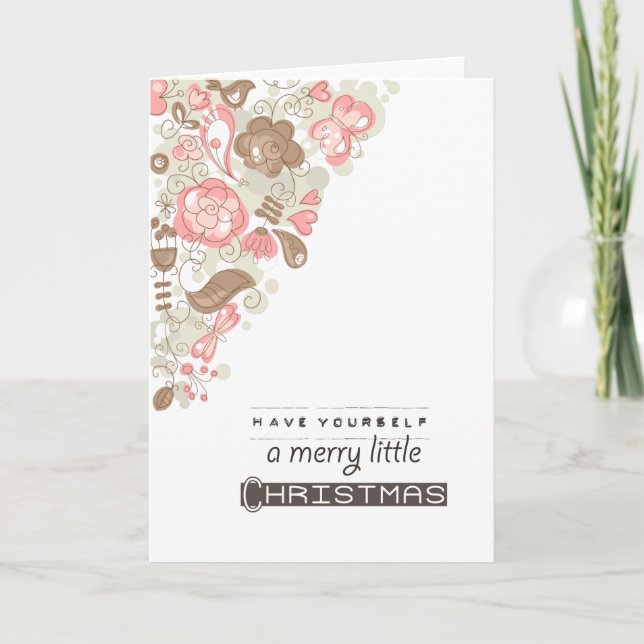 Merry Little Christmas Holiday Card (Front)