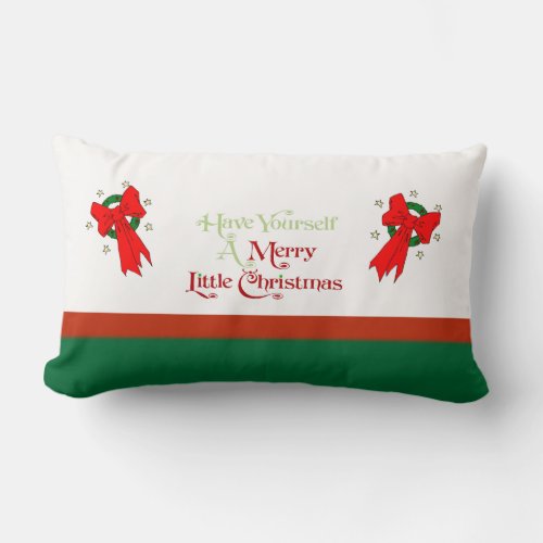 Merry Little Christmas _ Lumbar Pillow