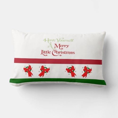 Merry Little Christmas _ Lumbar Pillow