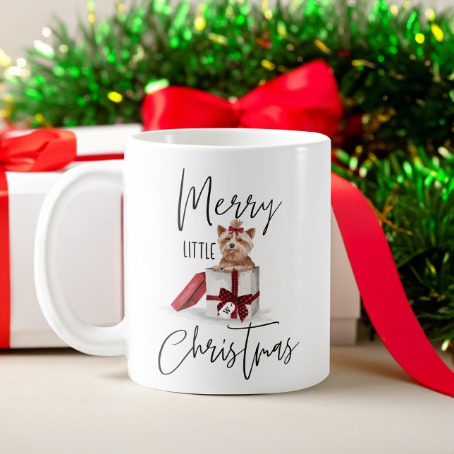 Merry Little Christmas Naughty Yorkshire Terrier Coffee Mug (Merry Little Christmas Naughty Yorkshire Terrier Coffee Mug)