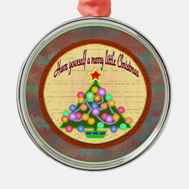 Merry Little Christmas ornament (Front)