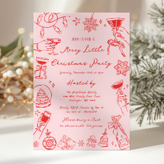Merry Little Christmas Party Invitation