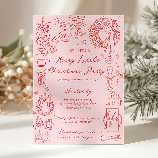 Merry Little Christmas Party Invitation