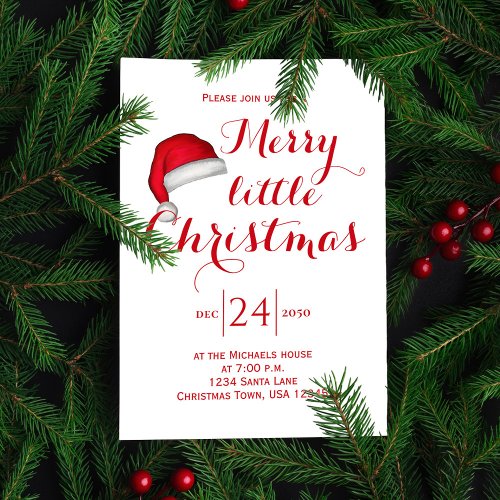 Merry Little Christmas Party Invitation