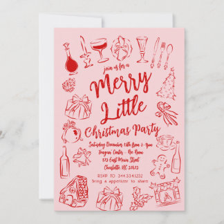 Merry Little Christmas Party Invitation