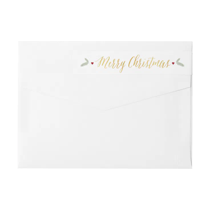 Merry Little Christmas - return address label