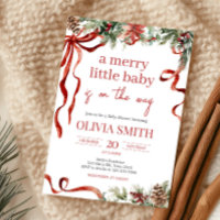Merry Little Christmas Santa Baby Shower