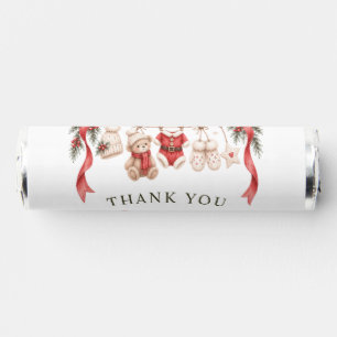 Merry Little Christmas Santa Baby Shower Thank You Breath Savers® Mints