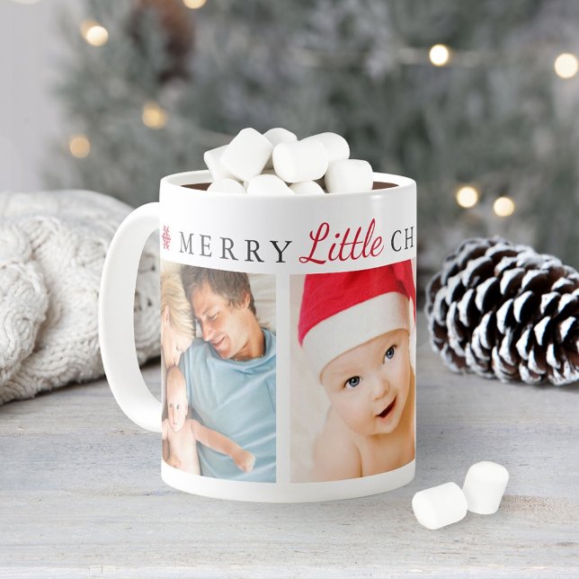 Merry Little Christmas Snowflake Photo Coffee Mug (Creator Uploaded)