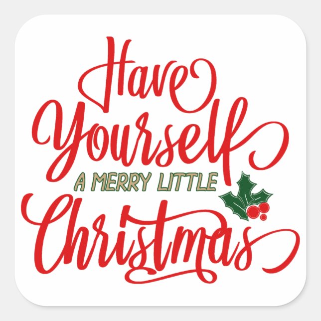 Merry Little Christmas Stickers (Front)