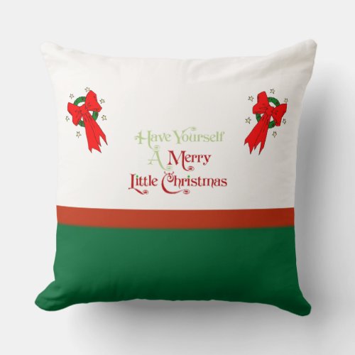 Merry Little Christmas _ Throw Pillow