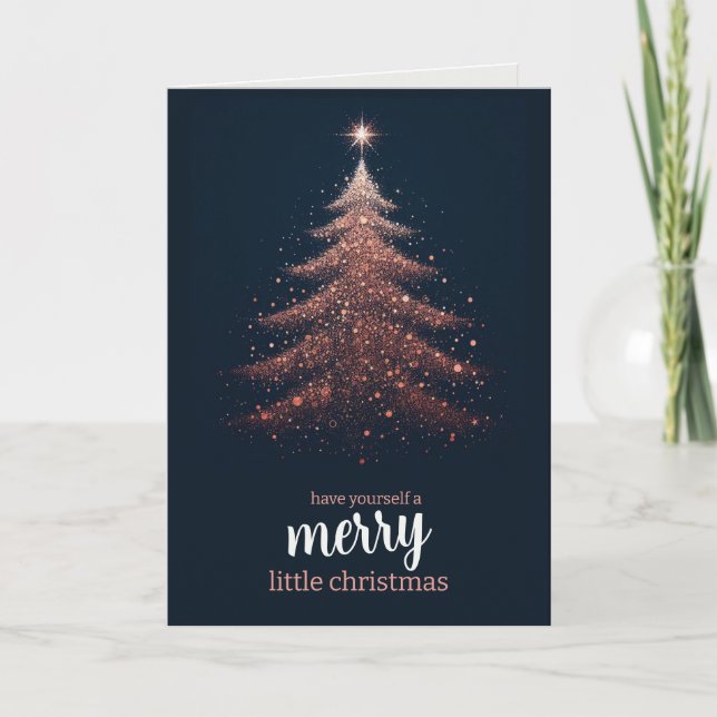 Merry Little Christmas Tree Card (Front)