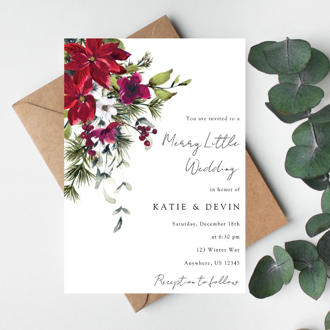 Merry Little Wedding Invitation (Creator Uploaded)