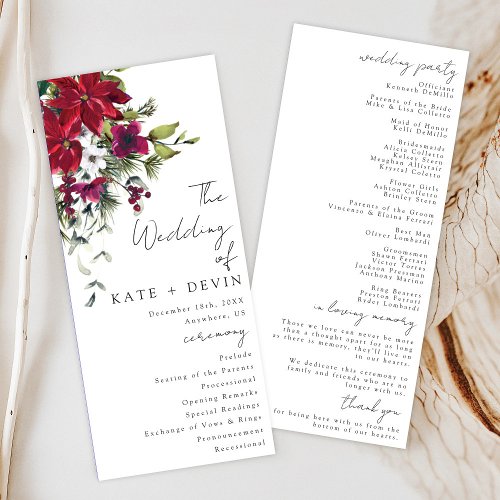 Merry Little Wedding Program