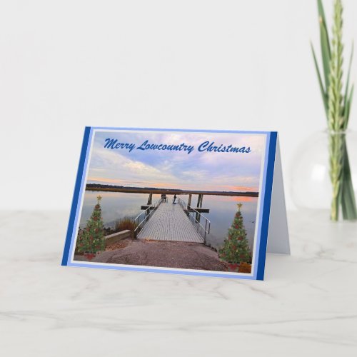 Merry Lowcountry Christmas Bluffton South Carolina Holiday Card