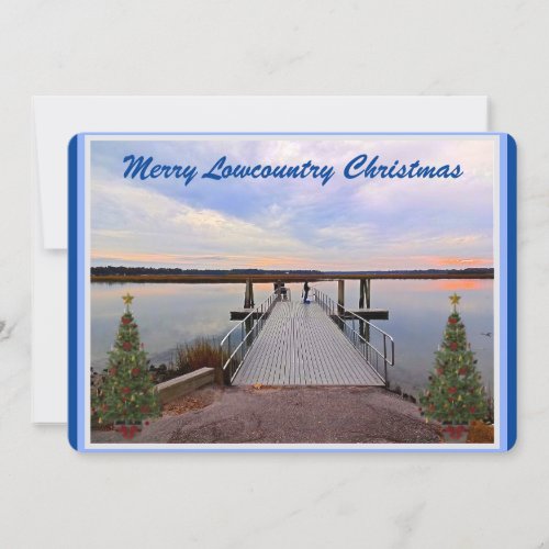 Merry Lowcountry Christmas Bluffton South Carolina Holiday Card