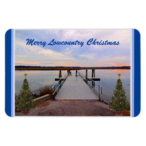 Merry Lowcountry Christmas Bluffton South Carolina Magnet