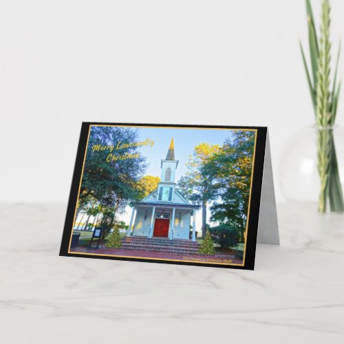 Merry Lowcountry Christmas Chapel Palmetto Bluff Holiday Card