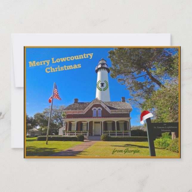 Merry Lowcountry Christmas from Georgia Holiday Card (Front)