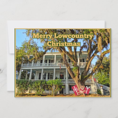 Merry Lowcountry Christmas South Carolina Holiday Card