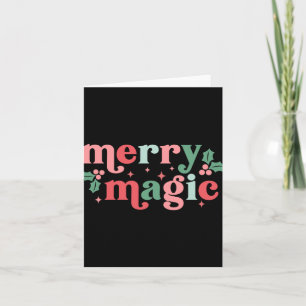 Merry Magic Colorful Holiday Tygraphy Card