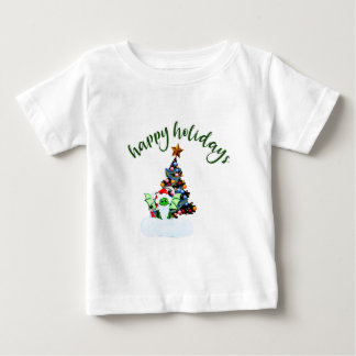 Merry & Magical Christmas with a Dragon Twist Baby T-Shirt