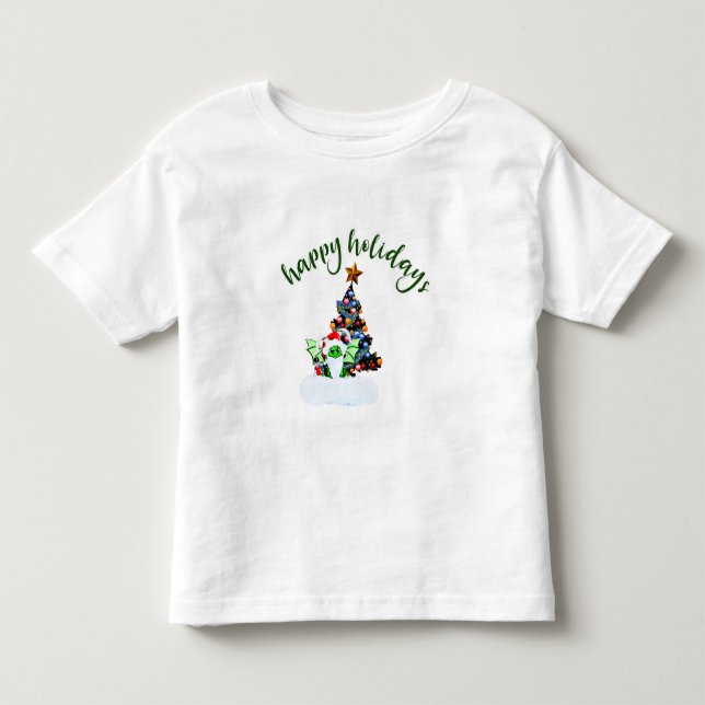Merry & Magical Christmas with a Dragon Twist Toddler T-shirt (Front)