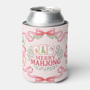 Merry Mahjong   Christmas Can Cooler