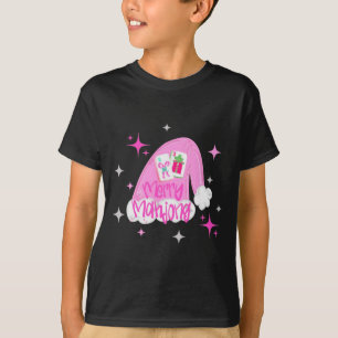 Merry Mahjong Christmas Santa Hat Xmas Chinoiserie T-Shirt