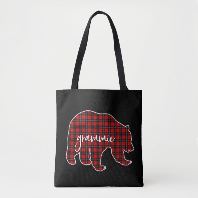 Merry Mama, Grammie Claus Christmas Funny Santa Tote Bag (Front)