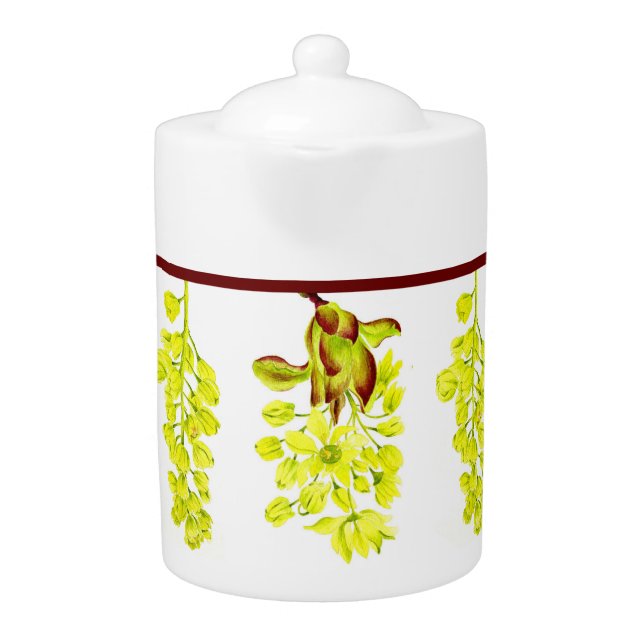 'Merry Maples ' on a Teapot  (Front)