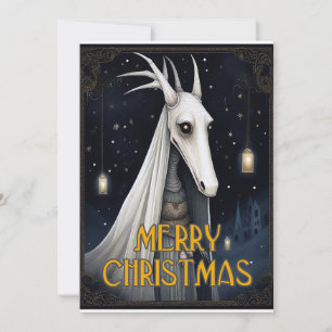 Merry Mari Lwyd Christmas Holiday Card