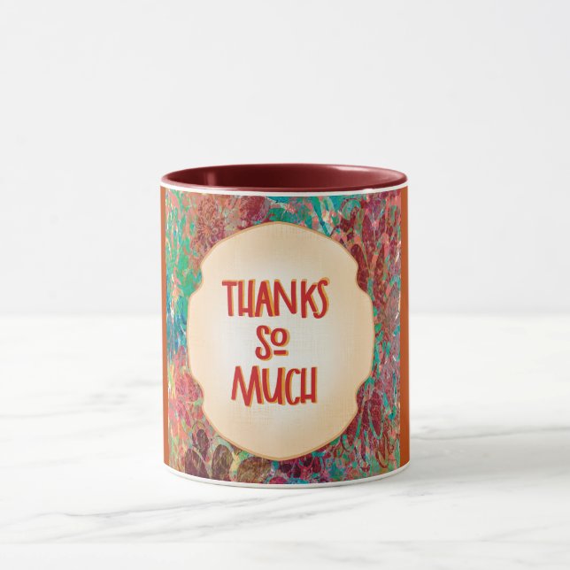 Merry Marigold Autumn Gratitude Latte Mug (Center)