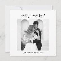 Merry & Married - Personalized Newlywed Christmas