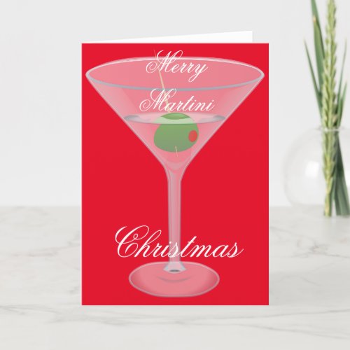 Merry Martini Christmas Thunder_Cove Holiday Card