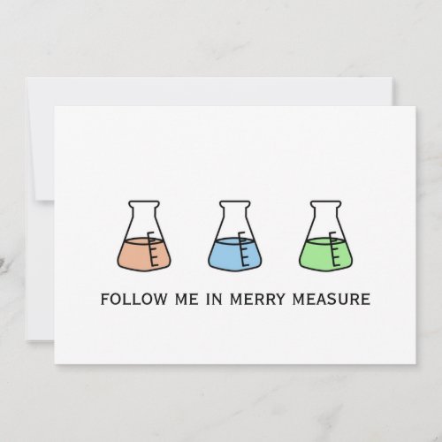 Merry Measure Chemistry Science Erlenmeyer Holiday